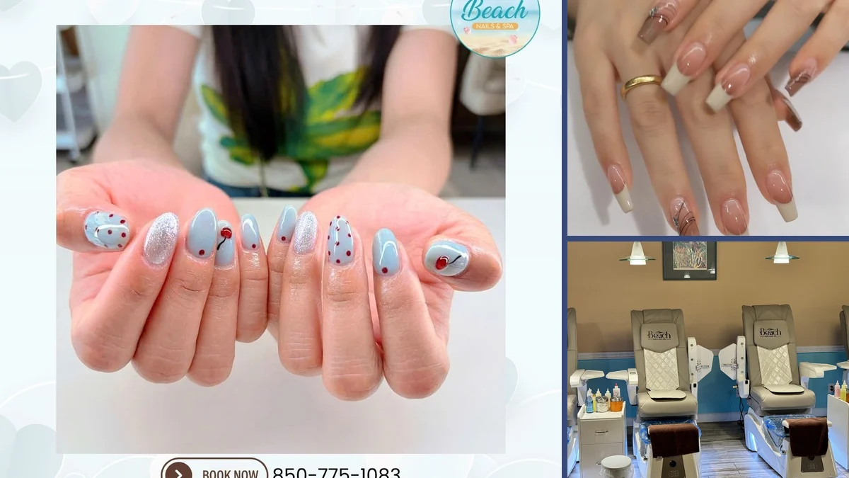 Nails, spa care, detail